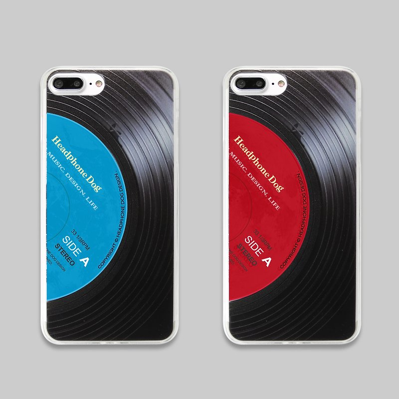 黑胶立体纹路手机壳-经典红/蓝 (iPhone11/Xs/8/7,华为,Samsung) - 手机壳/手机套 - 塑料 