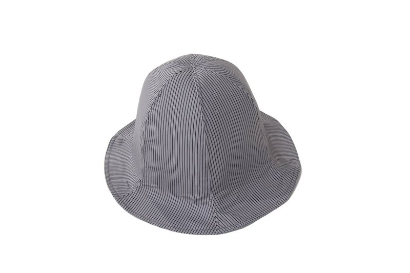 Sevenfold - Waterproof Striped Fisherman bucket Hat 防水条纹渔夫盆帽 (灰) - 帽子 - 防水材质 灰色