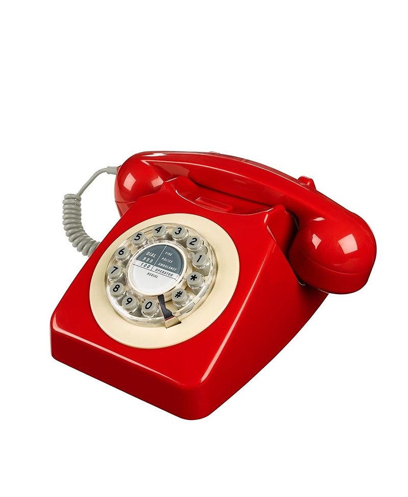 英国1950年代746系列复古经典电话/工业风 (红色) - 其他 - 塑料 红色