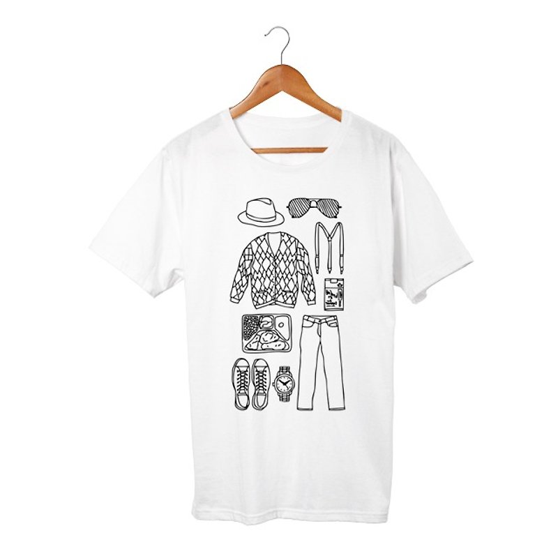 Paradise T-shirt - 男装上衣/T 恤 - 棉．麻 白色