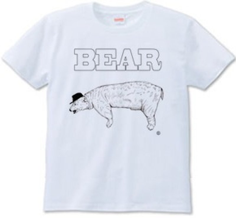 B BEAR（T-shirt　6.2oz） - 男装上衣/T 恤 - 其他材质 白色