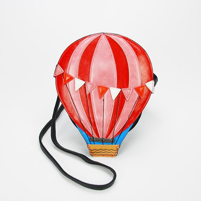 飞翔的热气球斜背包 粉红色系 - 酷乐村 - 侧背包/斜挎包 - 人造皮革 粉红色