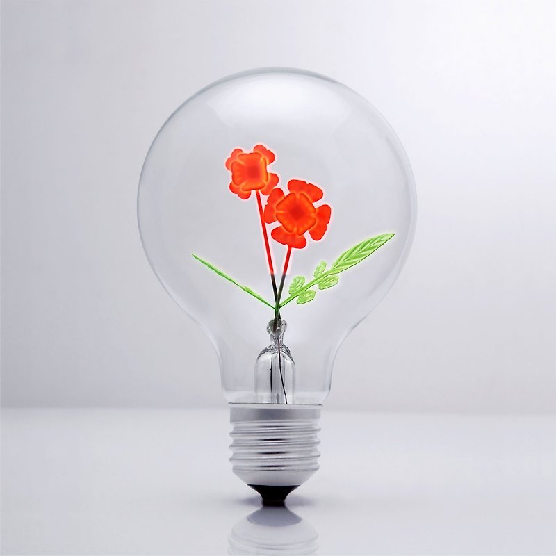 DarkSteve“演活生命”- 设计师灯泡 - 玫瑰情人球灯泡 Edison-Style 爱迪生灯泡: 1 个 (纯灯泡) - 灯具/灯饰 - 玻璃 红色