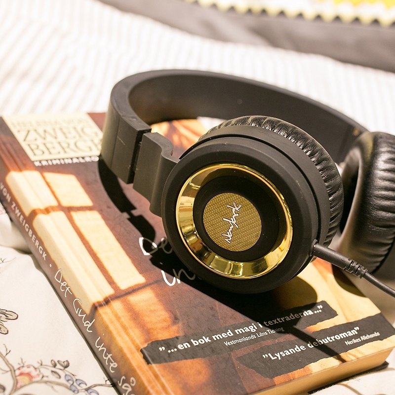 Navjack - The QBM Series - 折叠头戴式耳机(线控) - 闪耀金 - 耳机 - 其他材质 金色