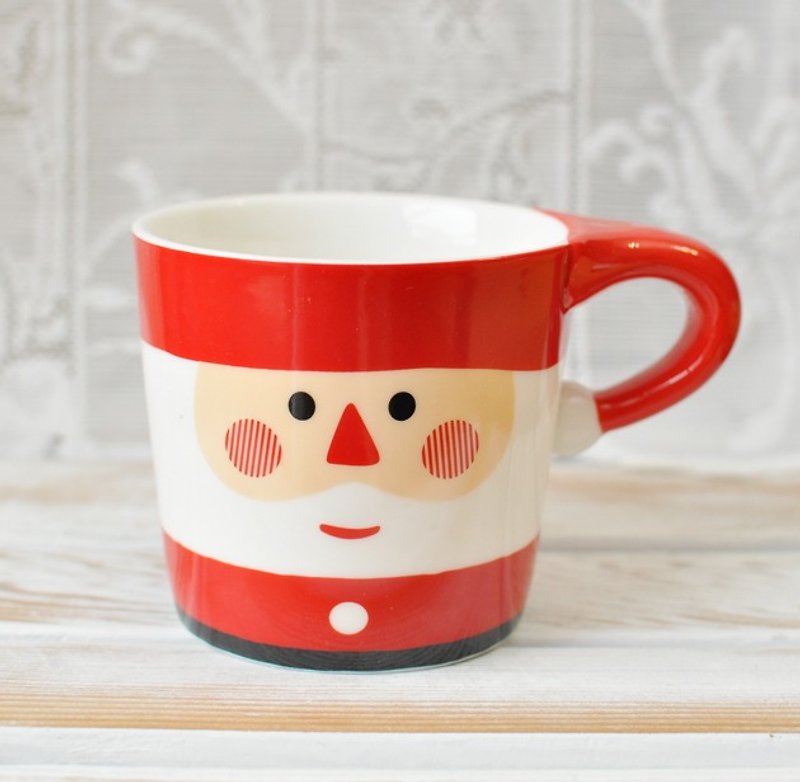 【日本Decole】圣诞限量款 JOLLY 圣诞马克杯★圣诞老公公 - 咖啡杯/马克杯 - 其他材质 红色
