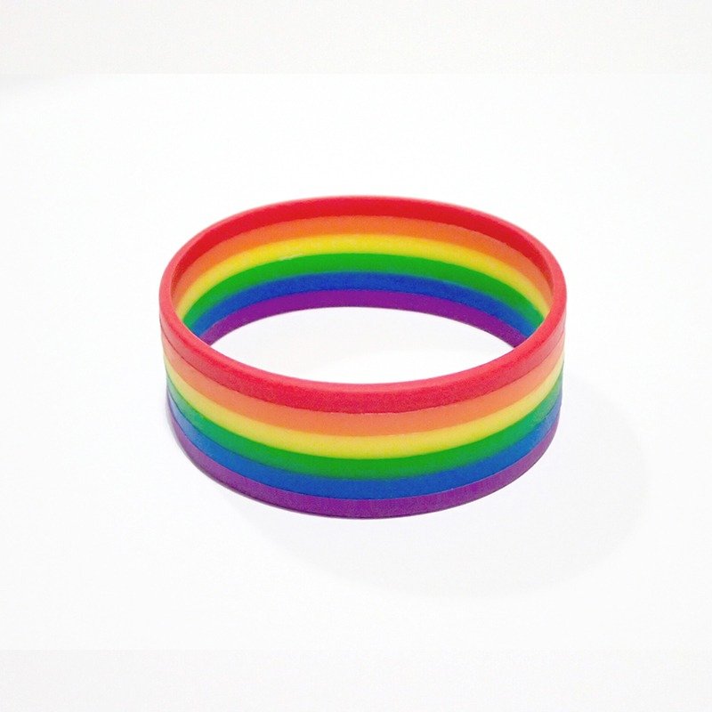 六色彩虹手环 - 手链/手环 - 硅胶 多色