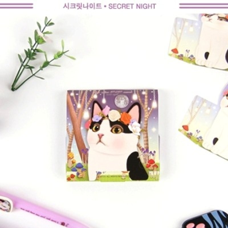 Jetoy,Choo choo 甜蜜猫 POP 便条纸 (80P)_Sercet night (J1503105) - 便条纸/标签贴 - 纸 多色