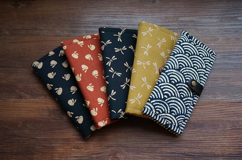 【和风季】日式传统纹样 长款钱包 - 皮夹/钱包 - 棉．麻 