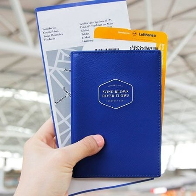 Dessin x Iconic-美好旅程护照套Ver.2-绅士蓝,ICO81821 - 护照夹/护照套 - 塑料 多色