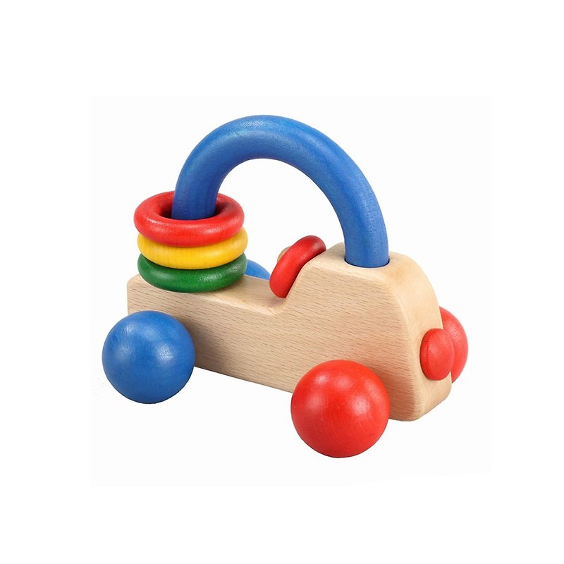 皇家小车-彩色 -木制宝宝抓握玩具 - 玩具/玩偶 - 木头 