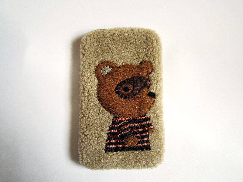 "小熊神偷"手机袋 - 手机壳/手机套 - 其他材质 咖啡色