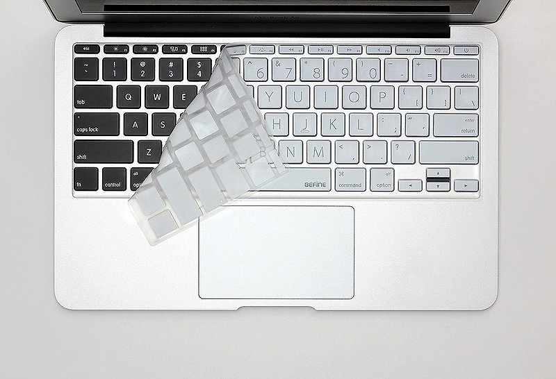 BEFINE MacBook Air 11专用键盘保护膜（KUSO英文Lion版） 白底黑字 (8809305221101)此版无注音 - 平板/电脑保护壳 - 其他材质 白色