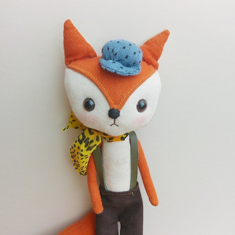 戴蓝色小帽的小狐狸 - 其他 - 其他材质 橘色