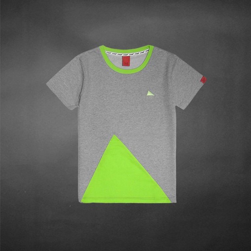 不规则三角形缤纷拼接Tee - 绿 - 女装 T 恤 - 其他材质 绿色