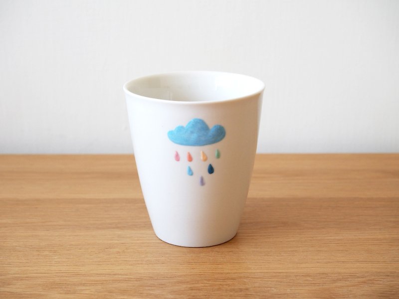 彩色云朵杯-单入(白) - 茶具/茶杯 - 瓷 白色