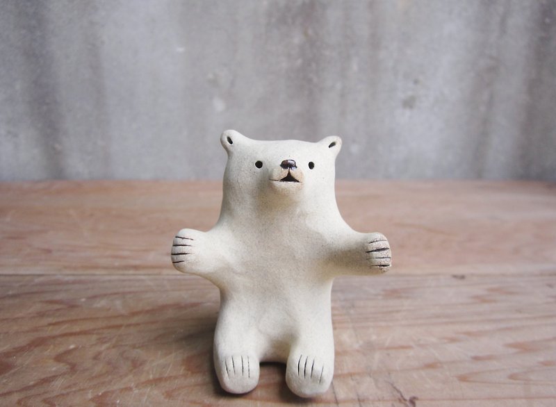 抱抱北极熊 - 摆饰 - 陶 