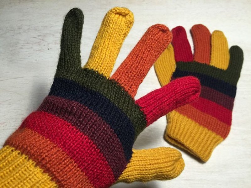 手套快乐彩虹-黄拇指 - 手套 - 其他材质 黄色