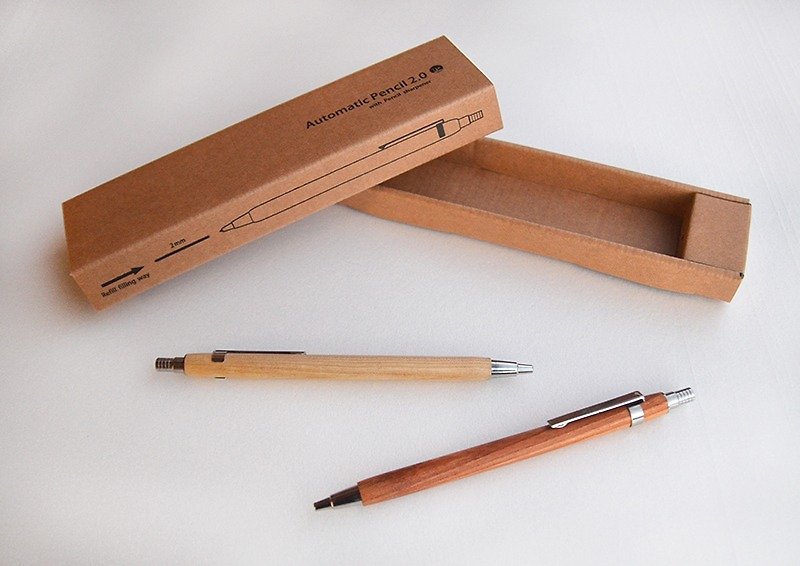 职人铅笔2.0　工程笔、2.0笔芯、可加购定制雷刻 - 铅笔/自动铅笔 - 木头 咖啡色