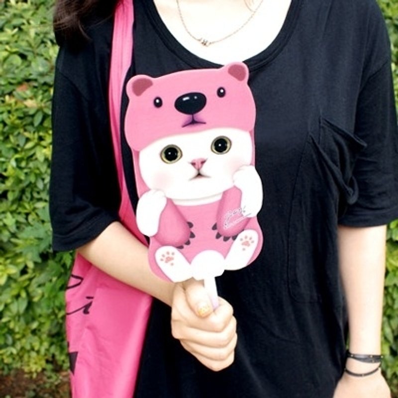 Jetoy, choo choo甜蜜猫 娃娃扇子_Pink bear (J1307303) - 其他 - 塑料 粉红色