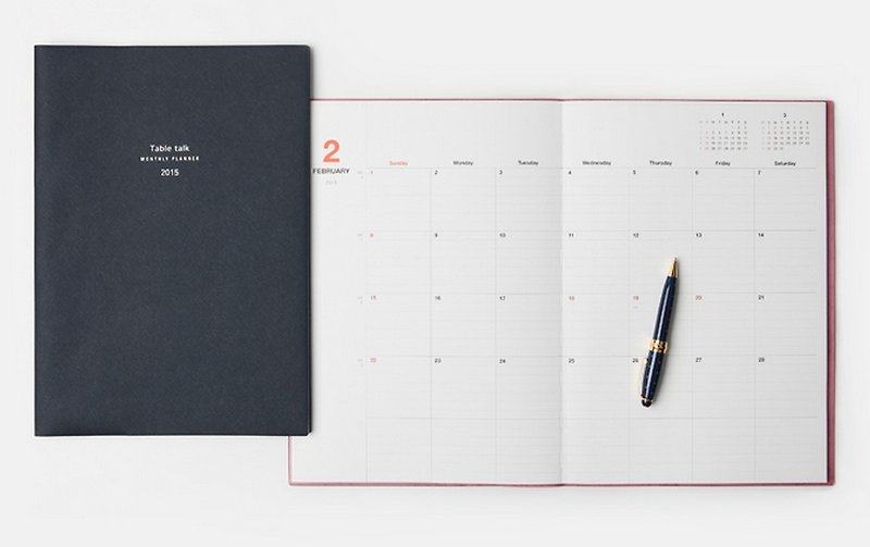韩国Antenna shop Monthly Planner 2015 -A4 月计划本 手帐 行事历 笔记本 (新品预购) - 笔记本/手帐 - 其他材质 卡其色