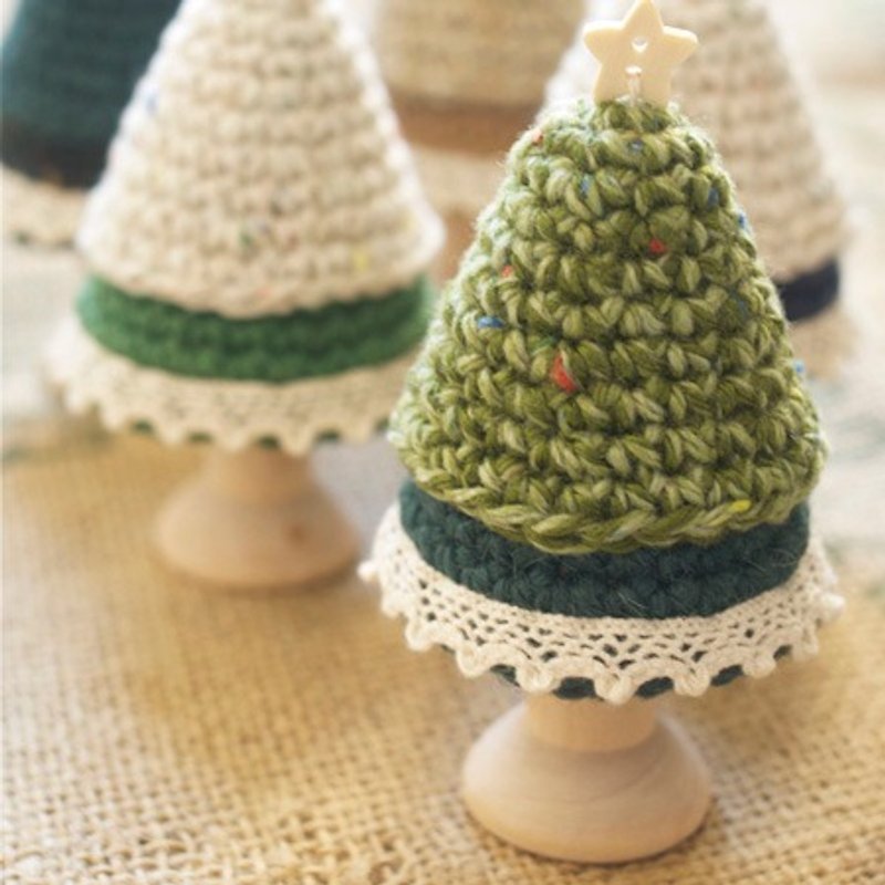 编织圣诞小树。绿色 - 摆饰 - 其他材质 绿色