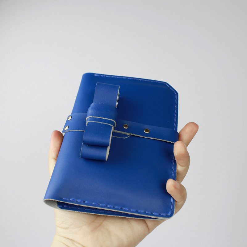 旅行的意义 之 护照包 随身夹 护照夹 宝蓝 - 皮夹/钱包 - 真皮 蓝色