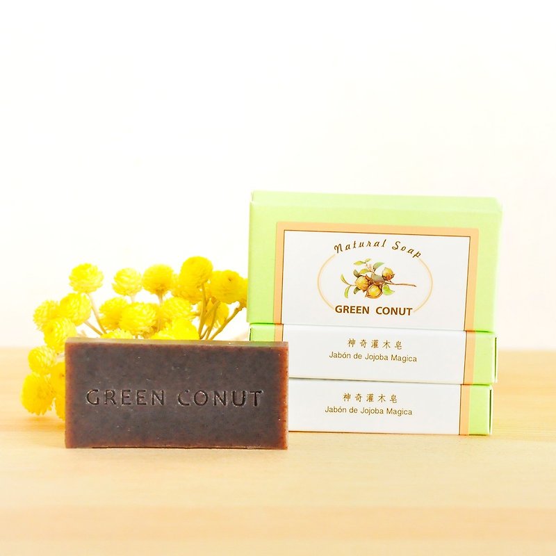 绿果  神奇灌木皂-30g-油性短发 - 润发用品 - 植物．花 咖啡色