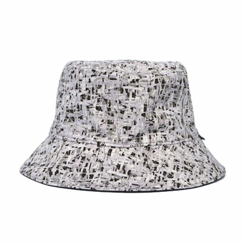 黑灰抽象双面渔夫帽 - 帽子 - 其他材质 黑色