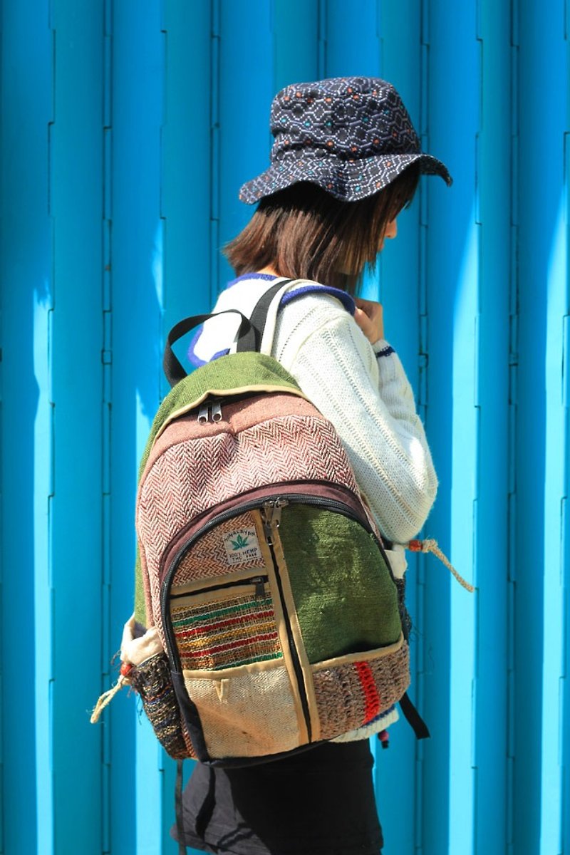 EARTH.er  :: 麻布背包系列 :: │大麻布背包 VI ● HEMP Backpack VI│ :: 香港原创设计品牌 :: - 后背包/双肩包 - 其他材质 多色