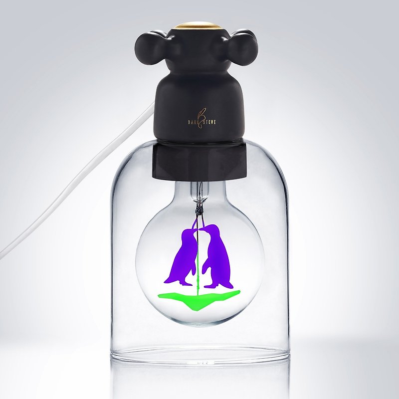 DarkSteve 简约 英伦风 小盆栽陶瓷灯座设计 - 含 1 个 企鹅球泡灯 Edison-Style 爱迪生灯泡 - 灯具/灯饰 - 其他材质 白色
