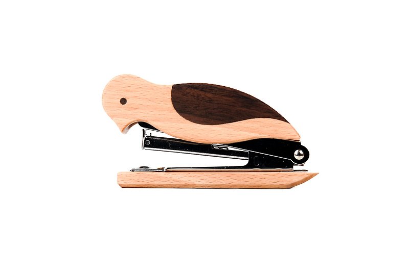 竹木鸟钉书机(山毛榉) - 钉书机 - 木头 咖啡色