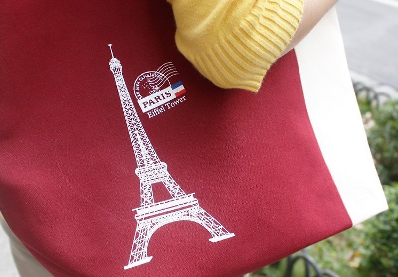 Ultrahard城市托特包系列 - 午夜巴黎 - 红 - 手提包/手提袋 - 其他材质 红色