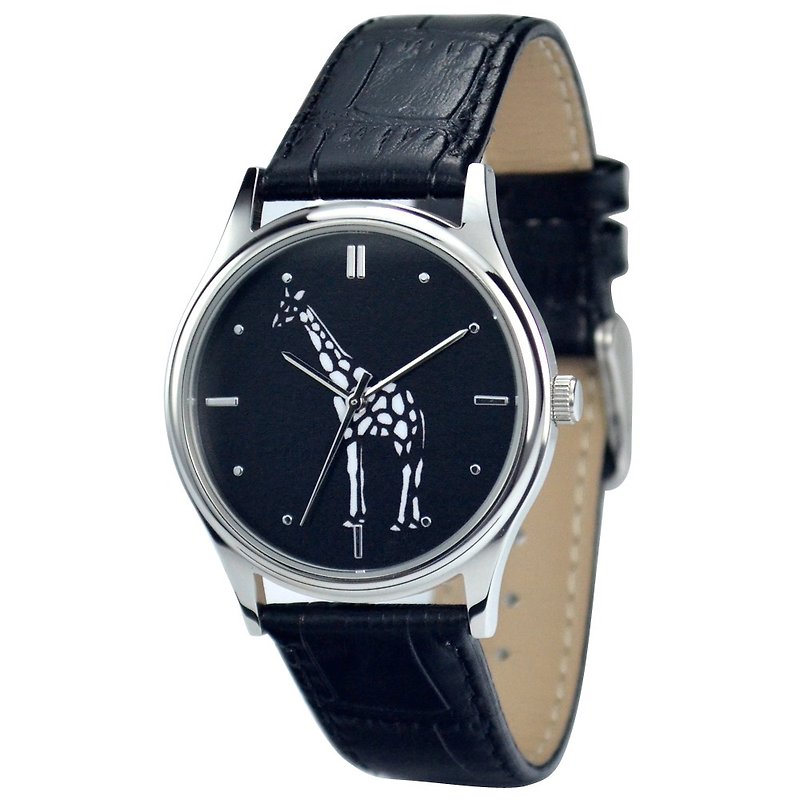 长颈鹿手表(黑白) - 中性设计 - 全球包邮 - 男表/中性表 - 其他金属 灰色