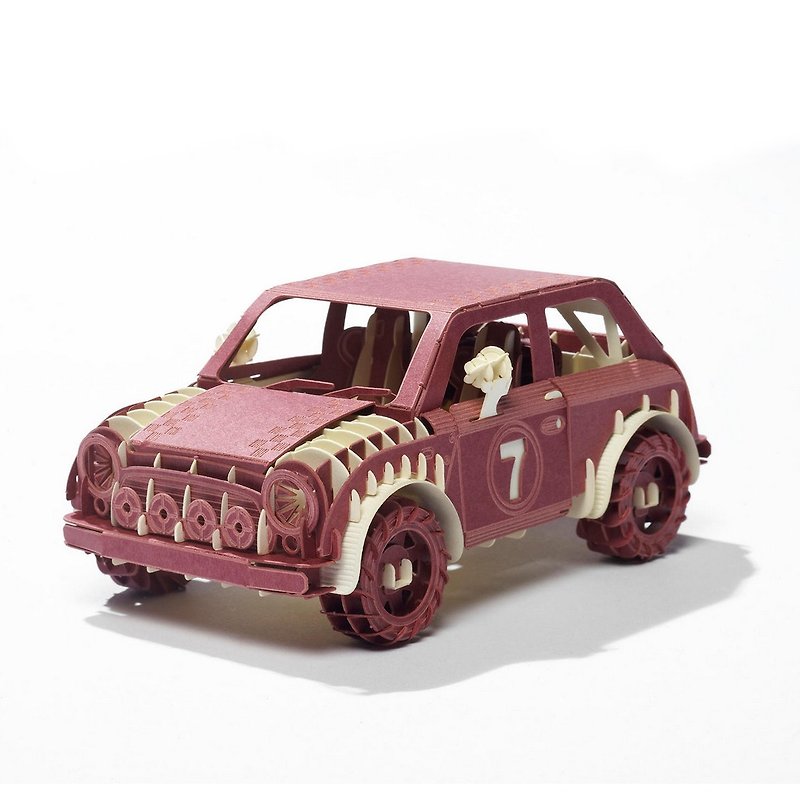 Papero纸风景 DIY迷你模型-拉力赛车(紫)/Mini Rally Car(Violet) - 木工/竹艺/纸艺 - 纸 紫色
