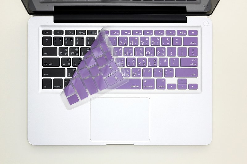BEFINE Apple MacBook Pro 13/15/17 专用键盘保护膜(KUSO中文Lion版) 紫底白字 (8809305222634) - 电脑配件 - 其他材质 紫色