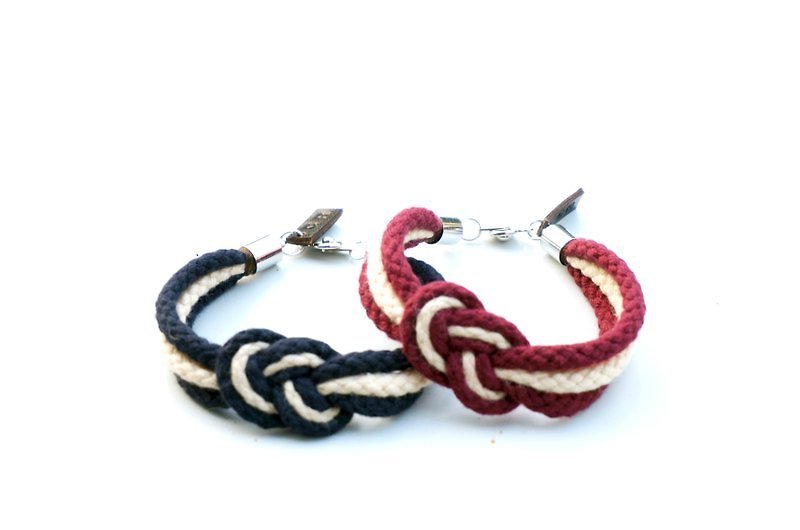 水手结手带一对 小情侣版  原创设计by Captain Ryan - Sailor's Knot Bracelet - Valentine Edition by Captain Ryan (Set of Two) - 手链/手环 - 其他材质 多色