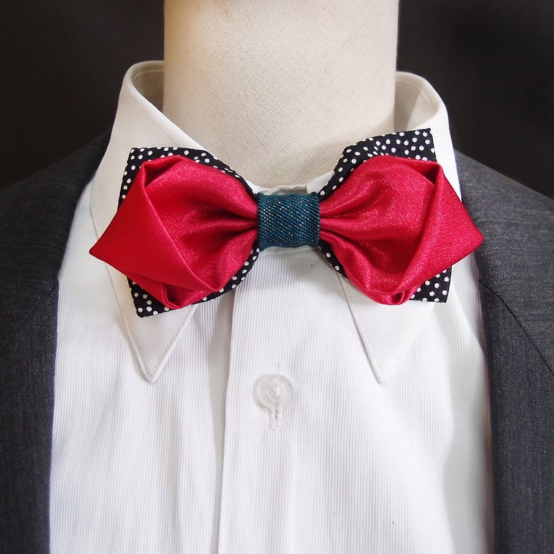 時尚桃紅领结 bow tie - 领带/领带夹 - 其他材质 多色
