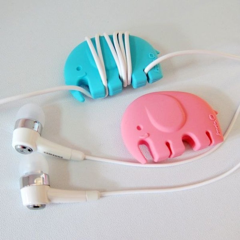 【kedo 卷卷象】 大象造型 耳机卷线器/集线器/收线器 - 其他 - 硅胶 粉红色