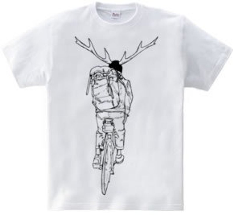 DEER RIDE（t-shirts 5.6oz） - 男装上衣/T 恤 - 其他材质 白色
