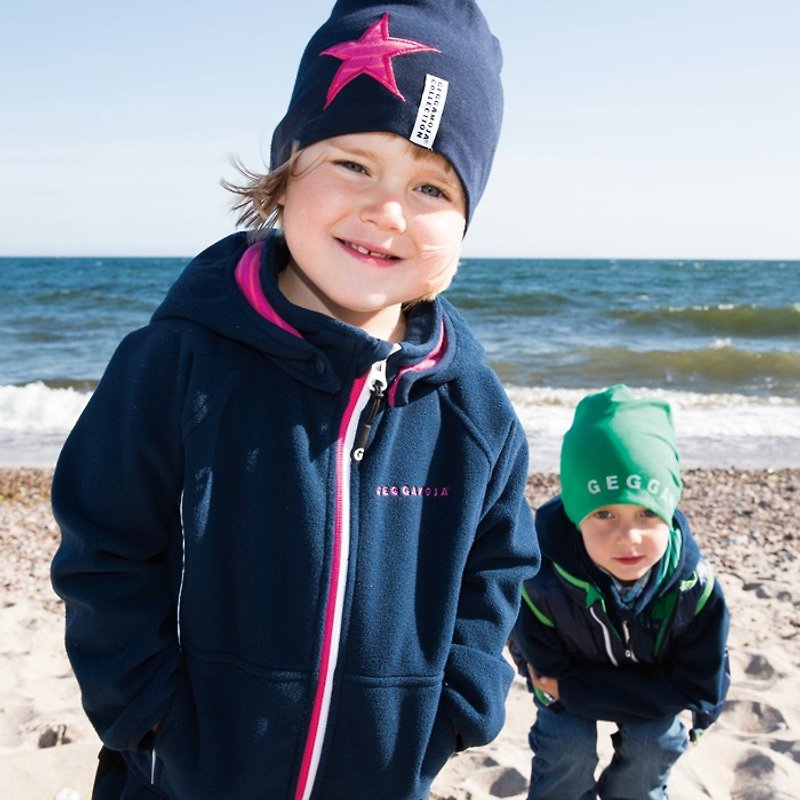【北欧童装】瑞典防水防风童装秋冬外套2岁至10岁蓝色桃红条纹 - 童装外套 - 棉．麻 