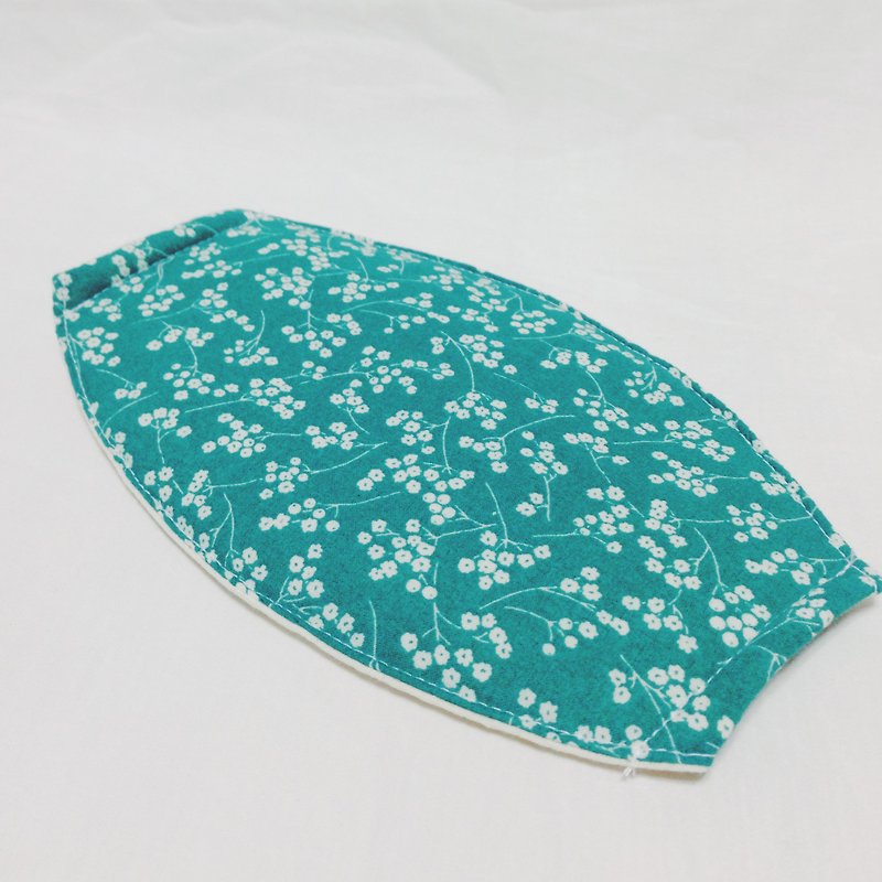 ::浏海树:: 冬季铺棉口罩＿日系复古花（现货供应中） - 口罩 - 其他材质 绿色