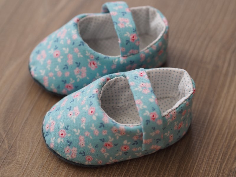 小蓝碎花·婴儿鞋 - 婴儿鞋 - 其他材质 蓝色