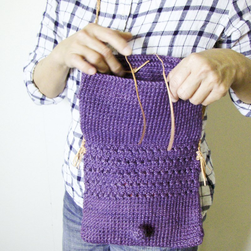 “母亲节礼物九折!!!!”少女一下紫色小包 - 侧背包/斜挎包 - 其他材质 紫色