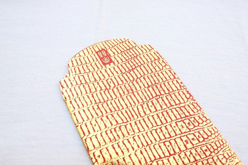 红包袋/中款/皮革金纹 -三入 - 红包/春联 - 纸 金色