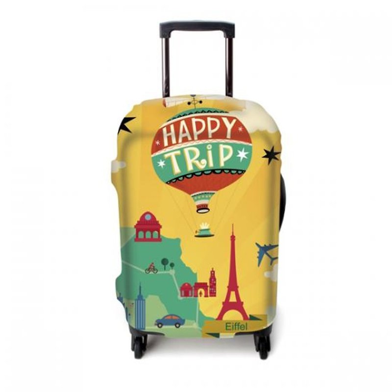 弹力箱套│飞行热气球【M 号】 - 行李箱/行李箱保护套 - 其他材质 黄色