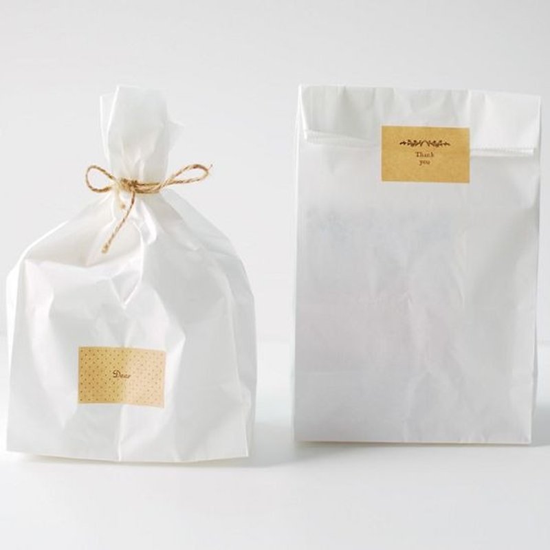 Dailylike 典雅白礼物袋包装贴纸组(10入),E2D86328 - 包装材料 - 纸 白色