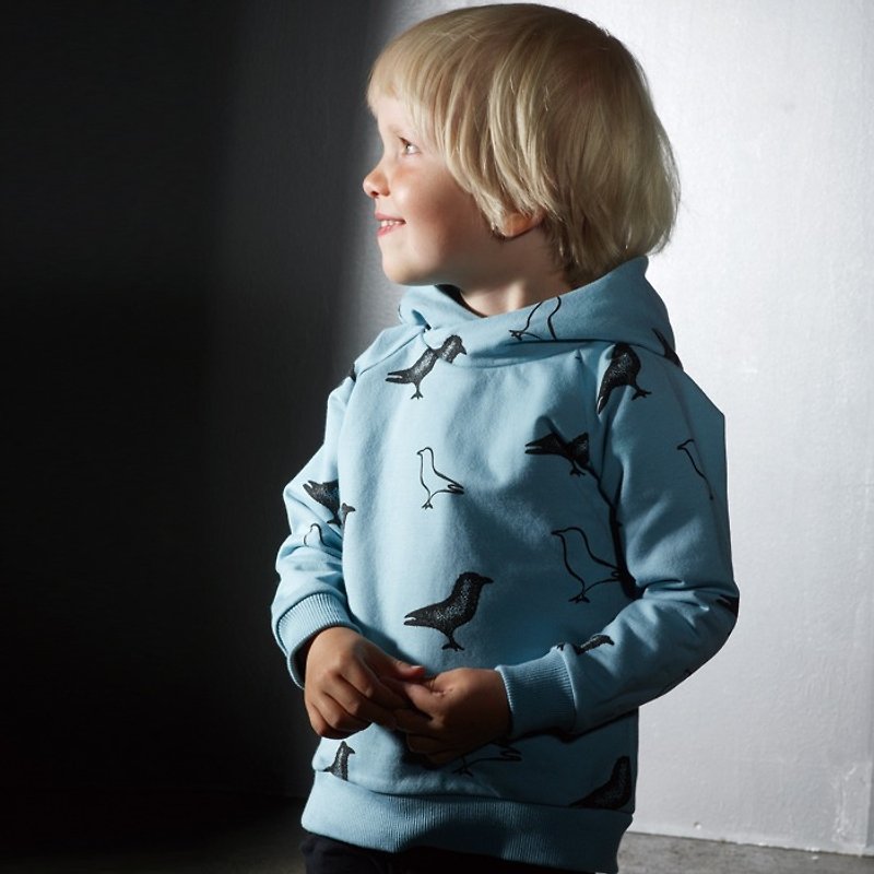 【北欧童装】冰岛有机棉儿童内铺棉上衣3岁至8岁 天空蓝 - 童装上衣 - 棉．麻 蓝色