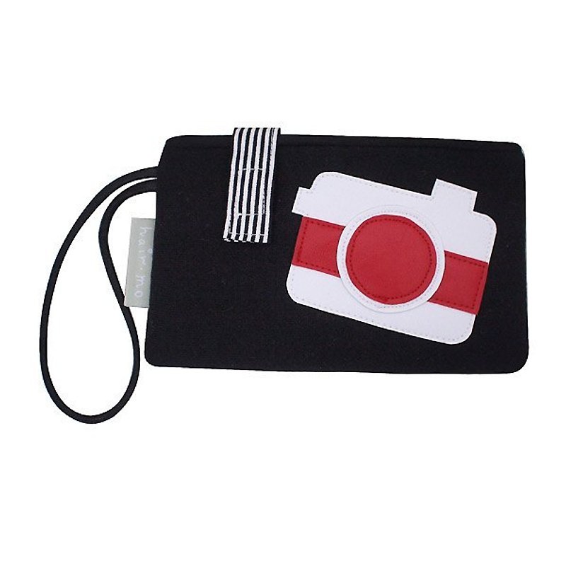 hairmo。红白相机横式手机包 / iPhone包(黑) - 其他 - 其他材质 黑色