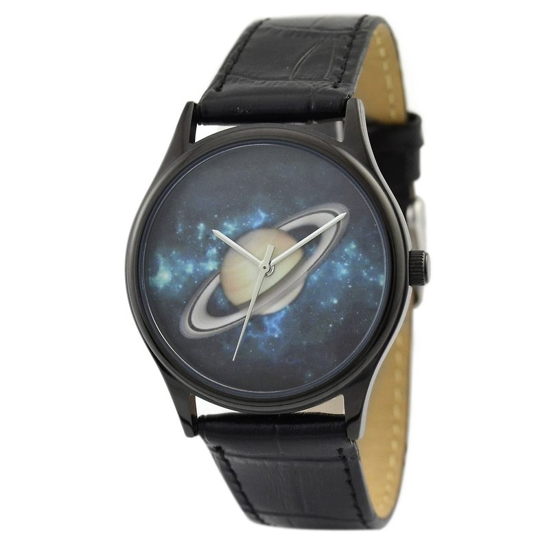 土星手表 - 女表 - 其他金属 黑色