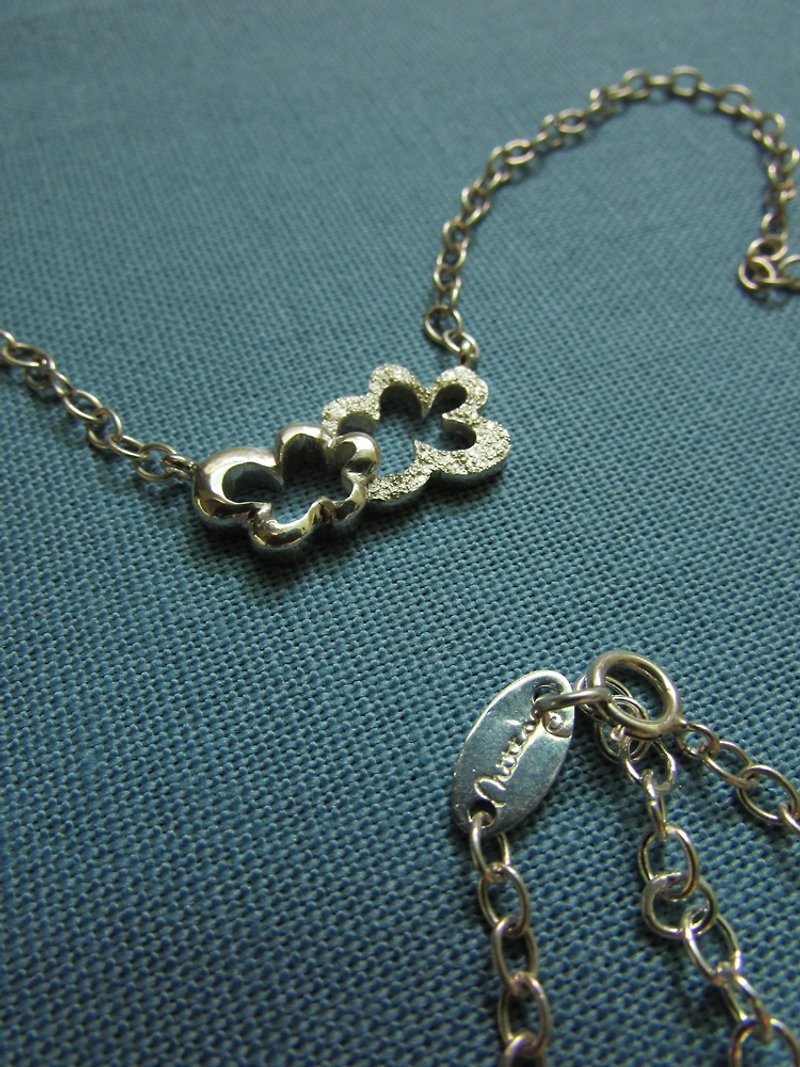 cloud necklace_云朵项链 | 设计师手工 纯银项链 - 项链 - 银 银色